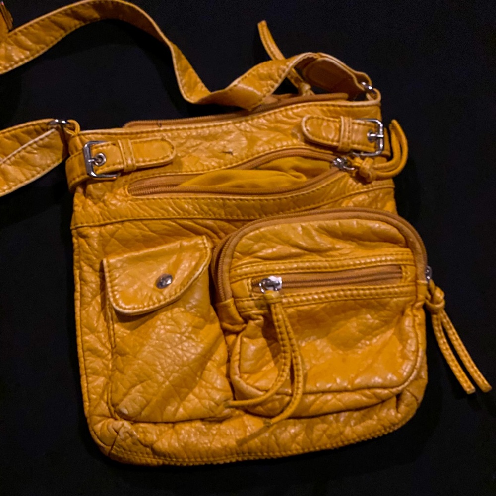 Golden crossbody bag